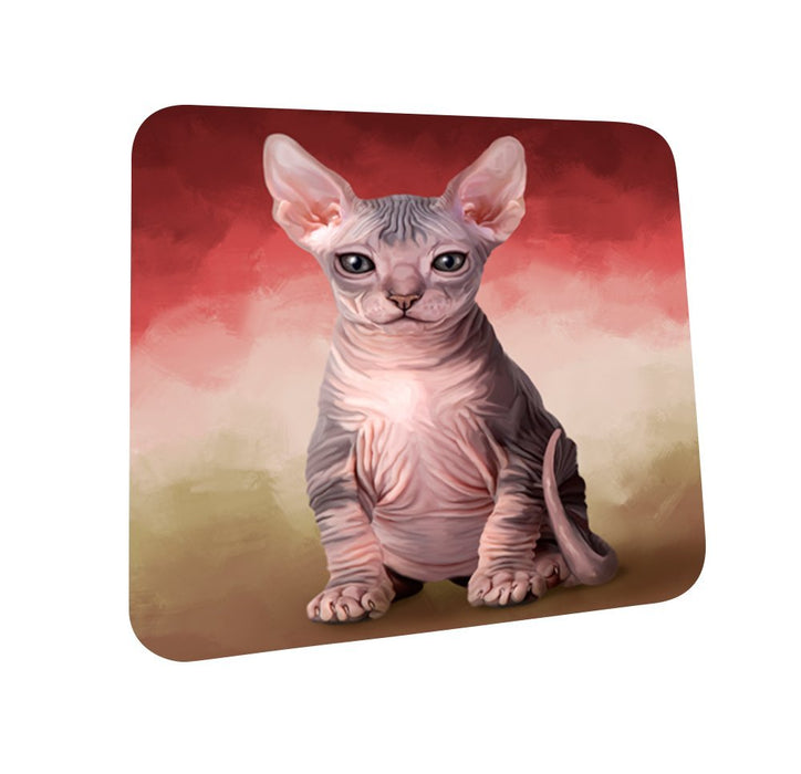 Sphynx Cat Coasters Set of 4