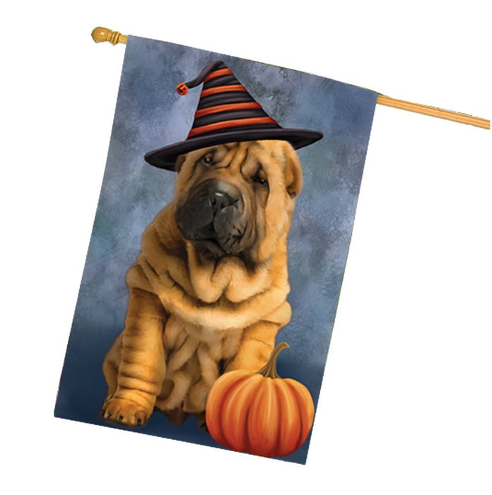 Shar Pei Puppy Dog House Flag HF121