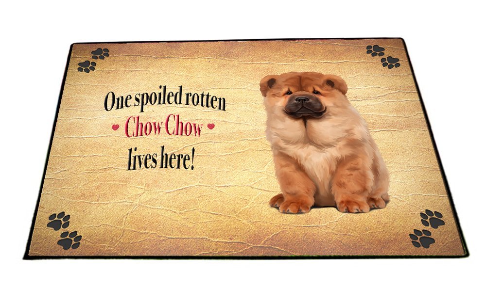Spoiled Rotten Chow Chow Dog Floormat