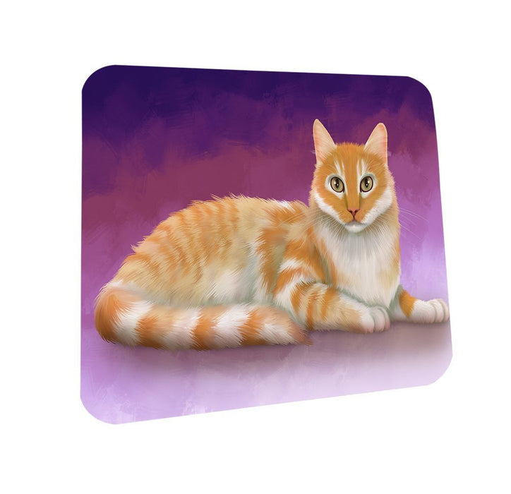 Turkish Van Cat Coasters Set of 4