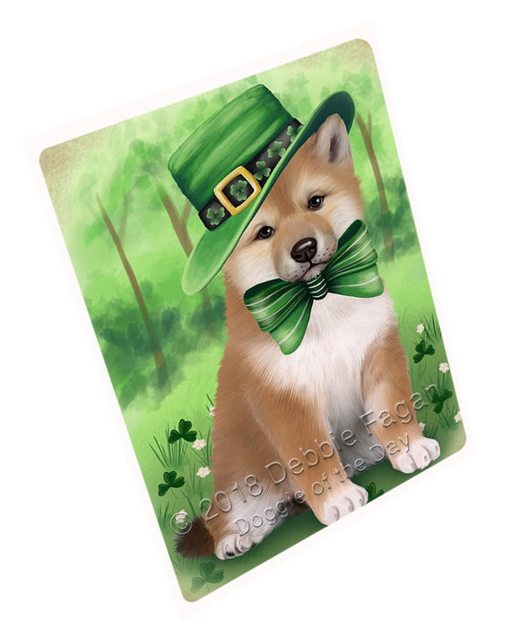 St. Patricks Day Irish Portrait Shiba Inu Dog Magnet Mini (3.5" x 2") MAG51696