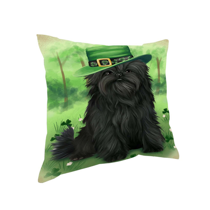 St. Patricks Day Irish Portrait Affenpinscher Dog Pillow PIL49824