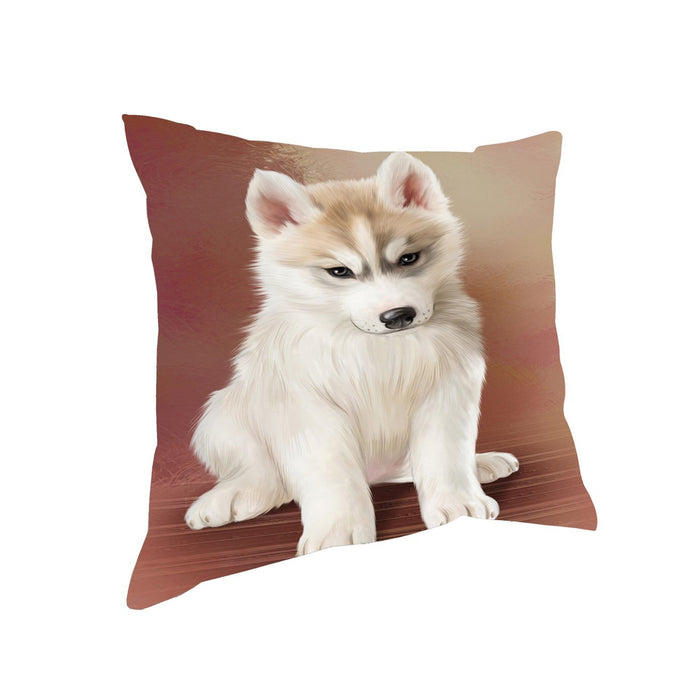 Siberian Husky Dog Throw Pillow