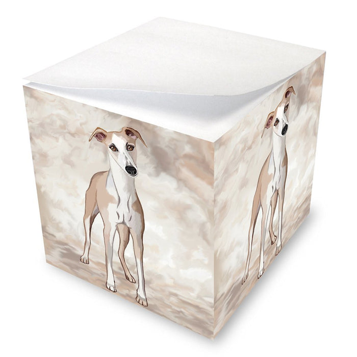 Whippet Dog Note Cube