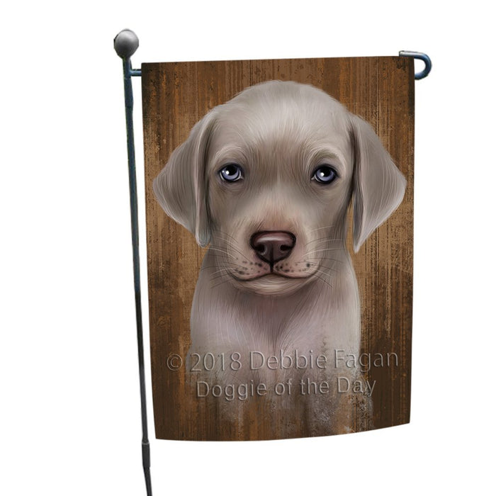 Rustic Weimaraner Dog Garden Flag GFLG49423