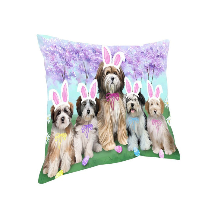Tibetan Terriers Dog Easter Holiday Pillow PIL53508