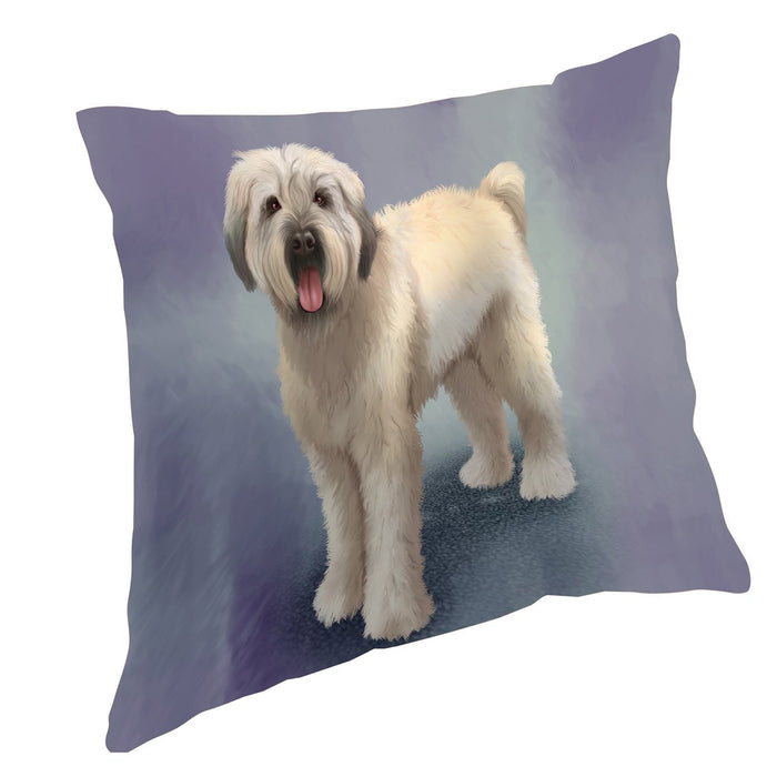 Wheaten Terrier Dog Throw Pillow