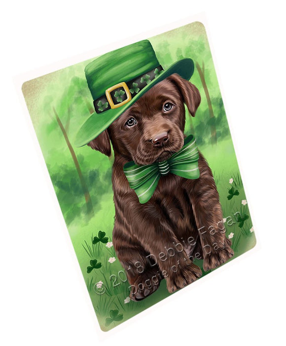 St. Patricks Day Irish Portrait Labrador Retriever Dog Large Refrigerator / Dishwasher Magnet RMAG52698