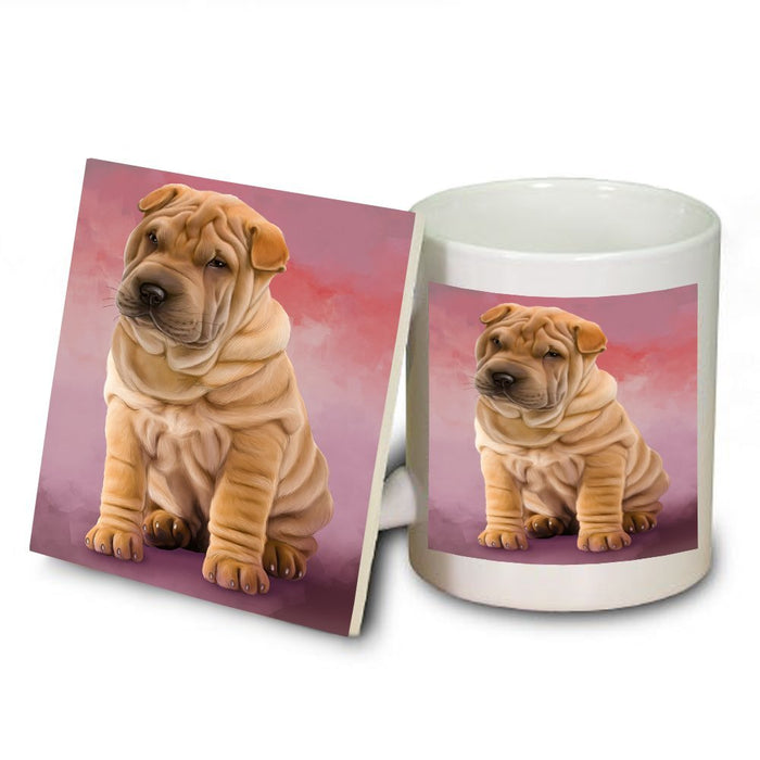 Shar Pei Dog Mug and Coaster Set MUC48100
