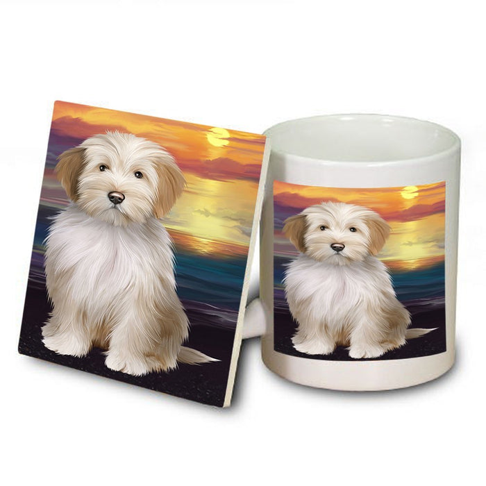 Tibetan Terrier Dog Mug and Coaster Set MUC48521