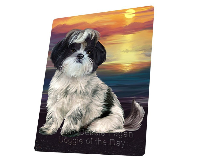 Shih Tzu Dog Tempered Cutting Board CB167