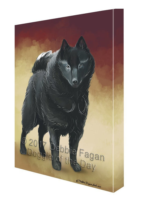 Schipperke Dog Canvas Wall Art D098