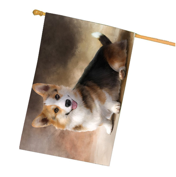 Welsh Corgi Dog House Flag