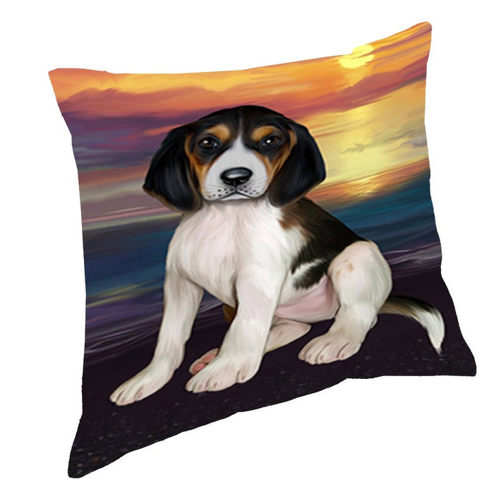 Treeing Walker Coonhound Dog Throw Pillow D570