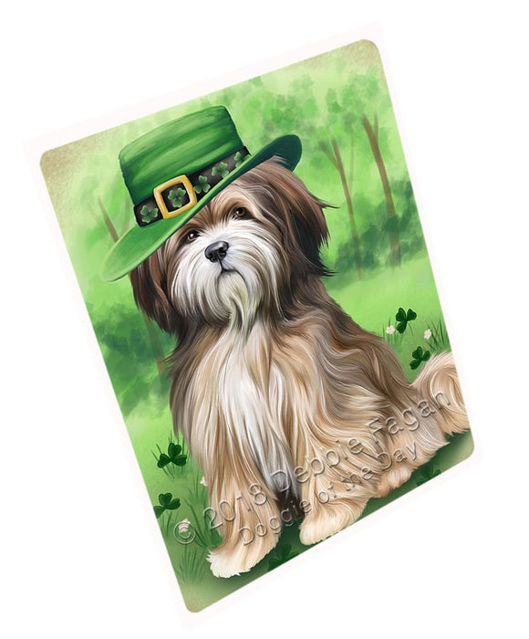 St. Patricks Day Irish Portrait Tibetan Terrier Dog Magnet Mini (3.5" x 2") MAG51735