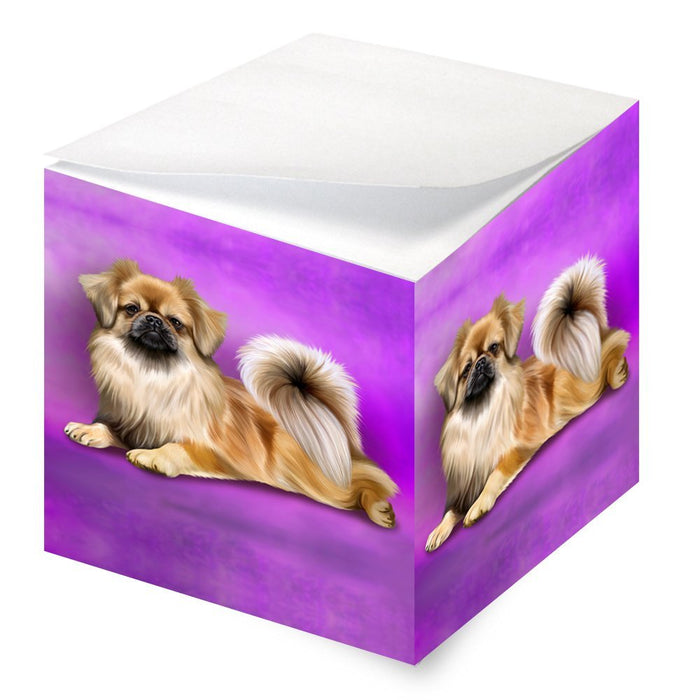 Tibetan Spaniel Dog Note Cube