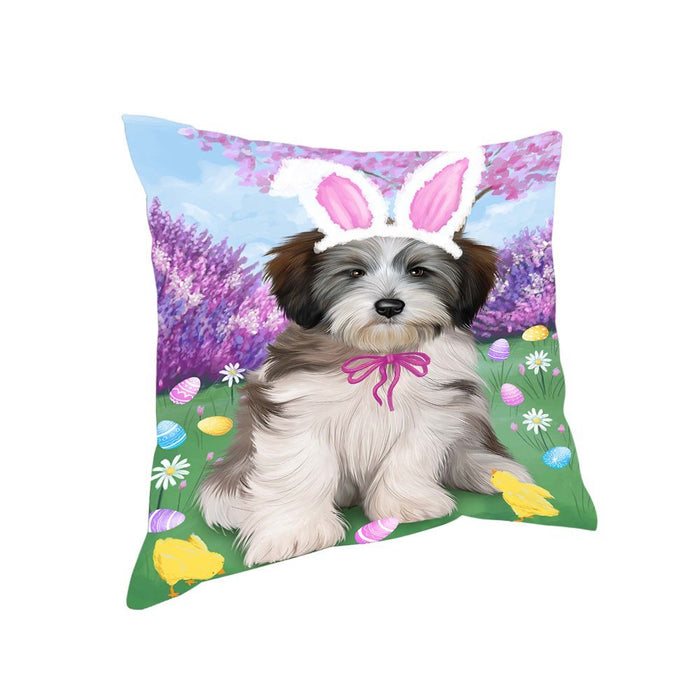 Tibetan Terrier Dog Easter Holiday Pillow PIL53512