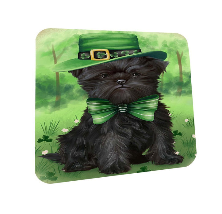 St. Patricks Day Irish Portrait Affenpinscher Dog Coasters Set of 4 CST48404