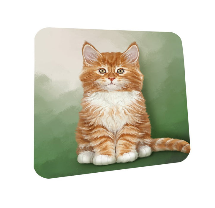 Tabby Cat Coasters Set of 4