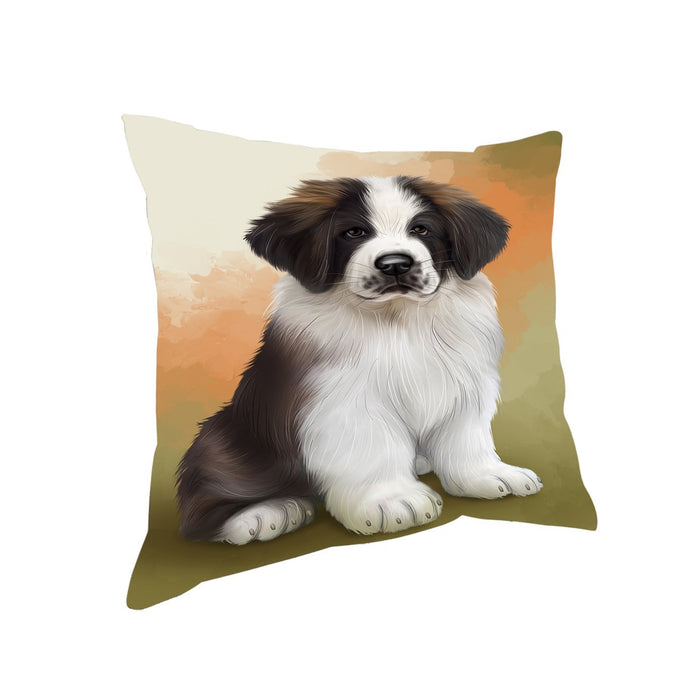 Saint Bernards Dog Throw Pillow D360