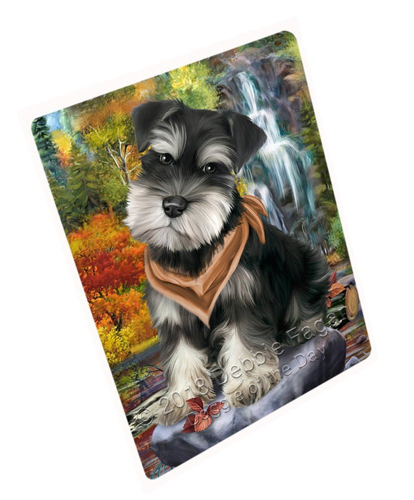 Scenic Waterfall Schnauzer Dog Magnet Mini (3.5" x 2") MAG52353