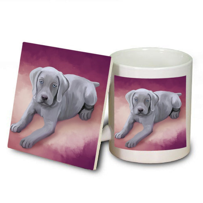 Weimaraner Dog Mug and Coaster Set