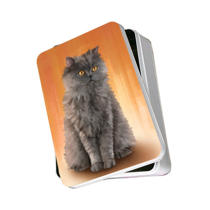 Selkirk Rex Cat Photo Tin