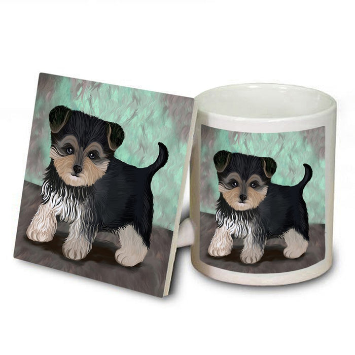 Yorkipoo Dog Mug and Coaster Set
