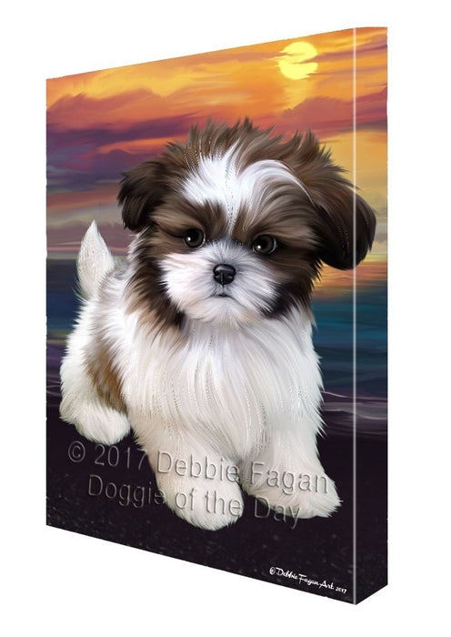 Shih Tzu Dog Canvas Wall Art D480