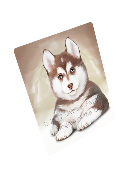 Siberian Husky Dog Art Portrait Print Woven Throw Sherpa Plush Fleece Blanket D055
