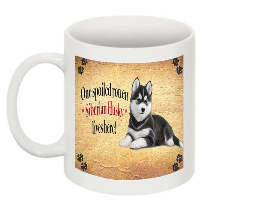 Siberian Husky Spoiled Rotten Dog Mug