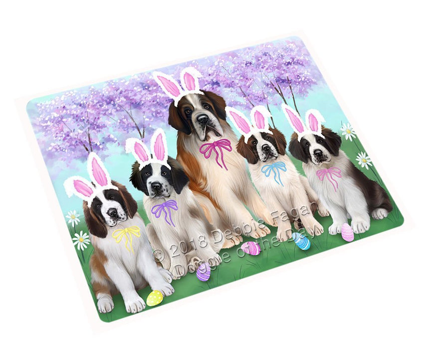 Saint Bernards Dog Easter Holiday Magnet Mini (3.5" x 2") MAG51990