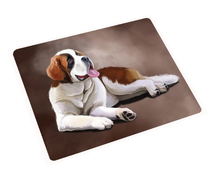 Saint Bernard Dog Tempered Cutting Board (Small)