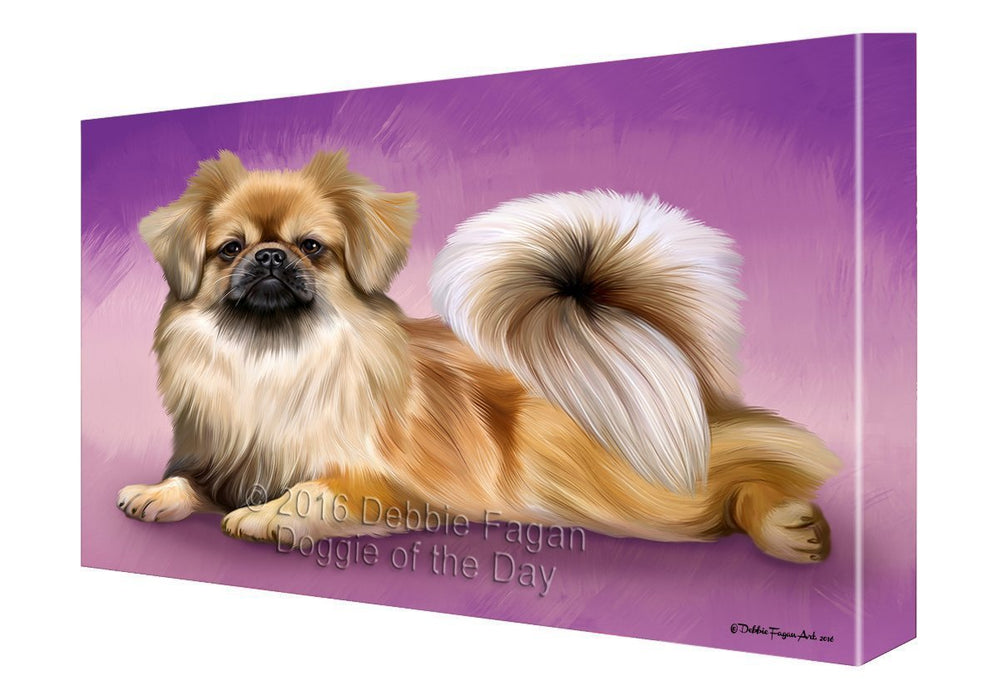 Tibetan Spaniel Dog Canvas Wall Art