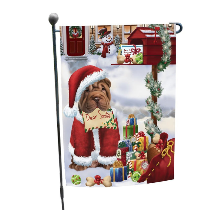 Shar Pei Dear Santa Letter Christmas Holiday Mailbox Dog Garden Flag