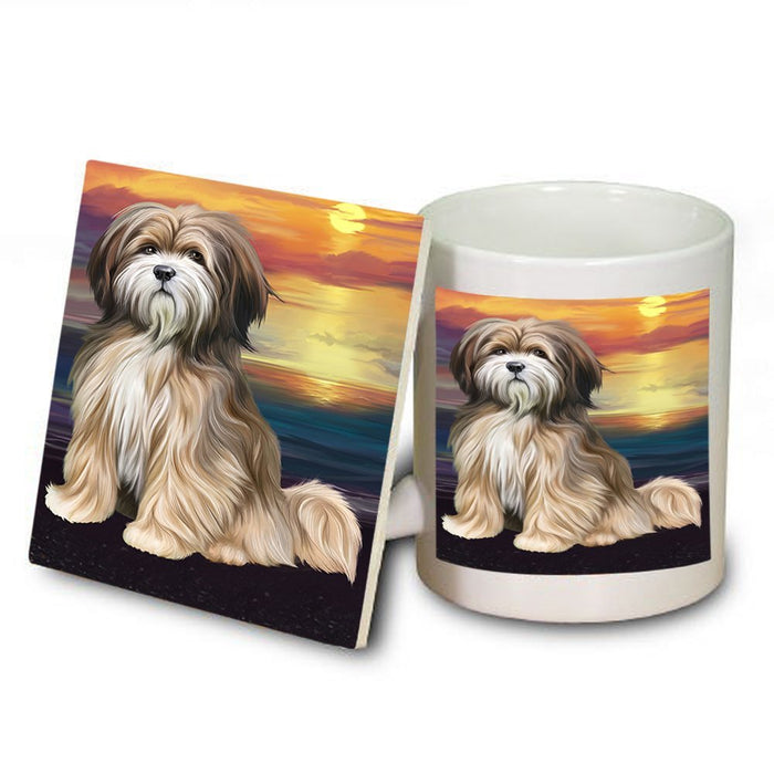 Tibetan Terrier Dog Mug and Coaster Set MUC48520
