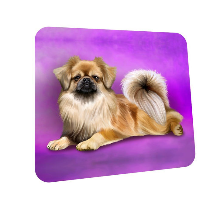 Tibetan Spaniel Dog Coasters Set of 4