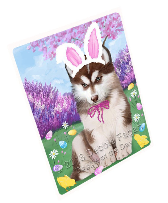 Siberian Husky Dog Easter Holiday Large Refrigerator / Dishwasher Magnet RMAG56190