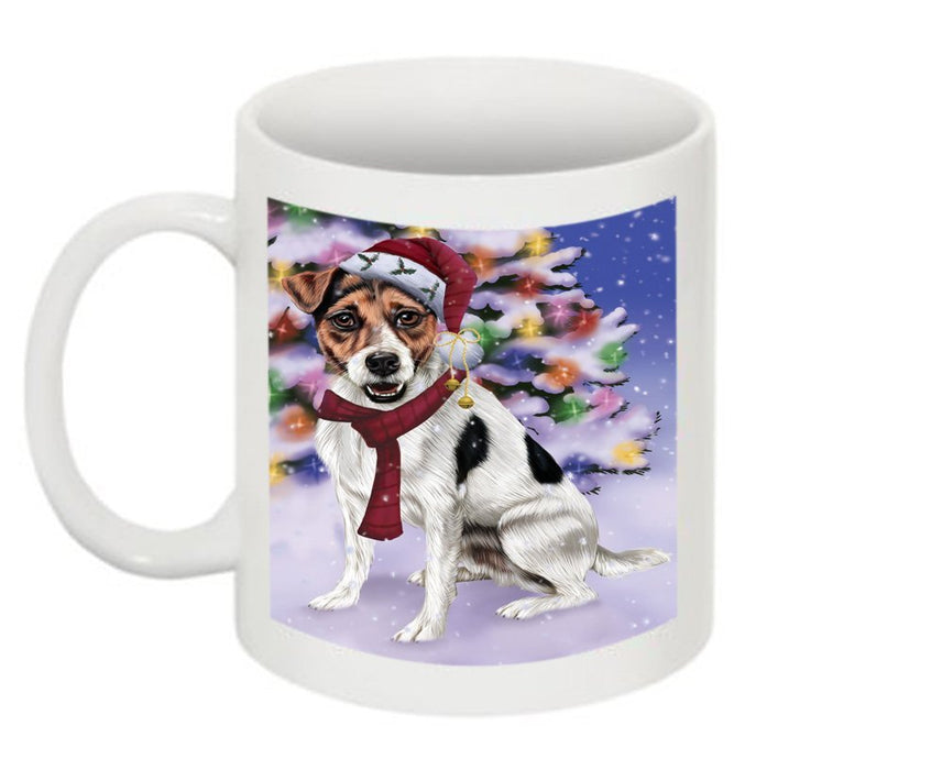 Winter Wonderland Jack Russell Terrier Dog Christmas Mug CMG0600