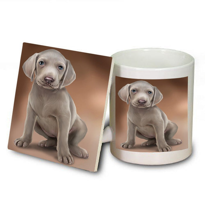 Weimaraner Dog Mug and Coaster Set MUC48532