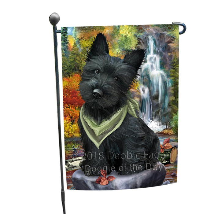 Scenic Waterfall Scottish Terrier Dog Garden Flag GFLG49333