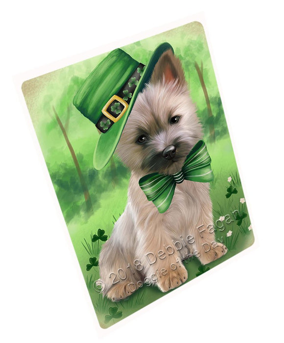 St. Patricks Day Irish Portrait Cairn Terrier Dog Large Refrigerator / Dishwasher Magnet RMAG52296
