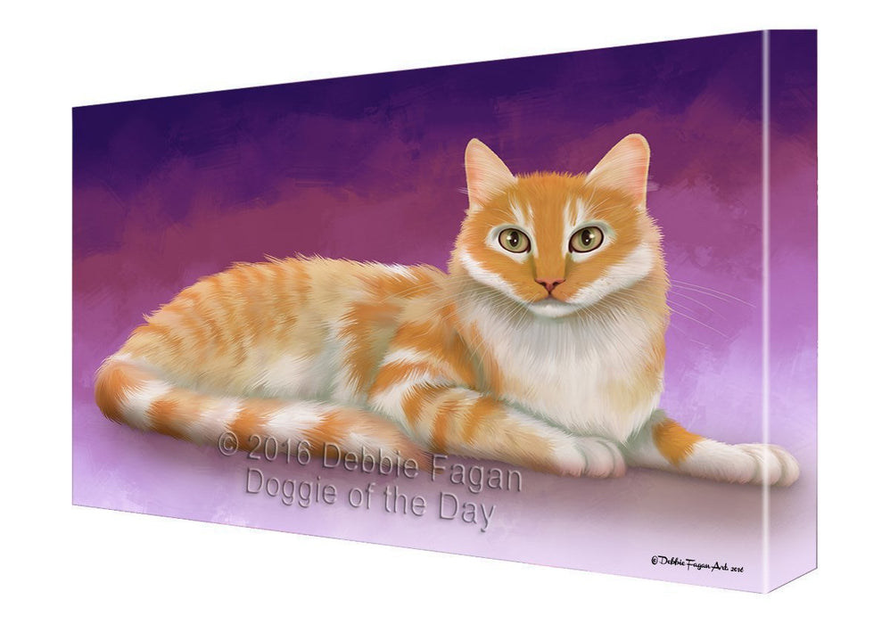 Turkish Van Cat Canvas Wall Art