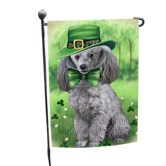 St. Patricks Day Irish Portrait Poodle Dog Garden Flag GFLG49142