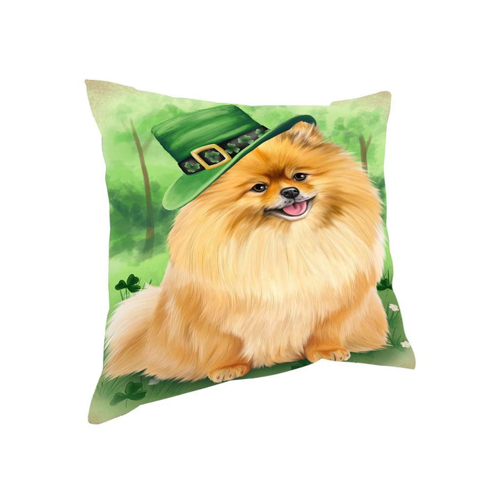 St. Patricks Day Irish Portrait Pomeranian Dog Pillow PIL52748