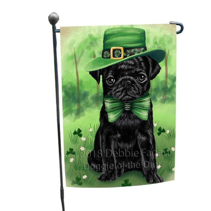 St. Patricks Day Irish Portrait Pug Dog Garden Flag GFLG49147