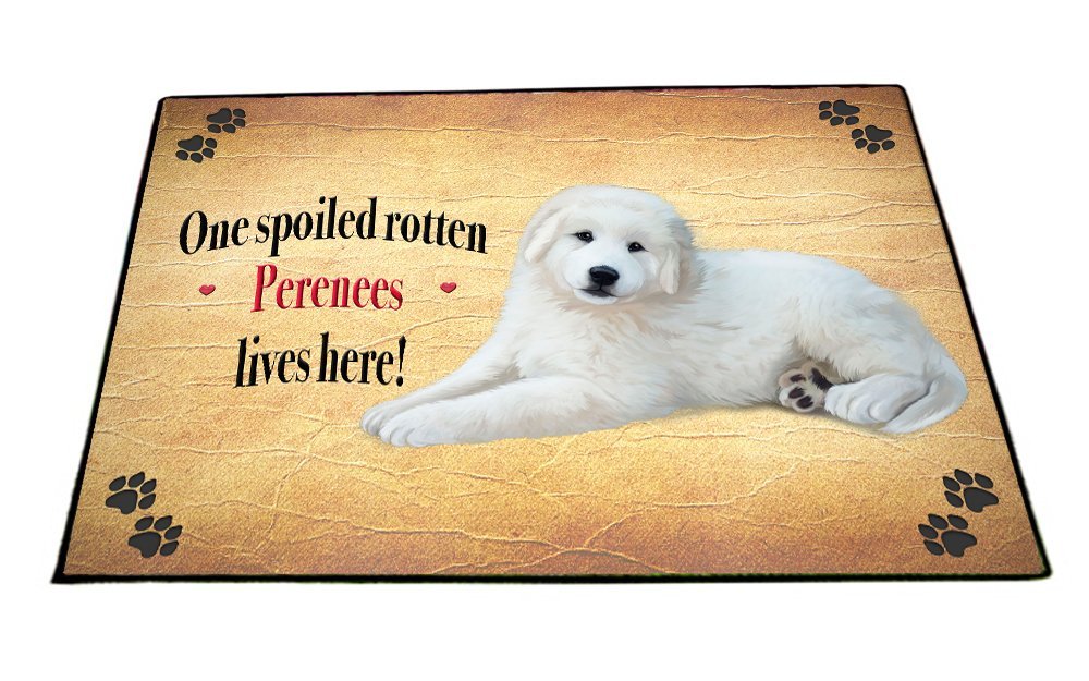 Spoiled Rotten Perenees Dog Floormat