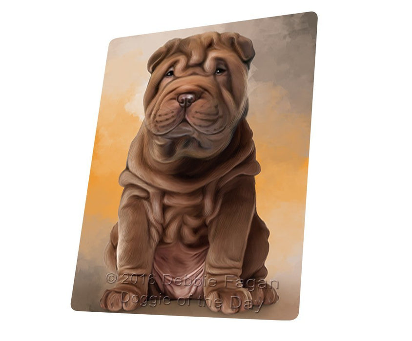 Shar Pei Dog Tempered Cutting Board C48303