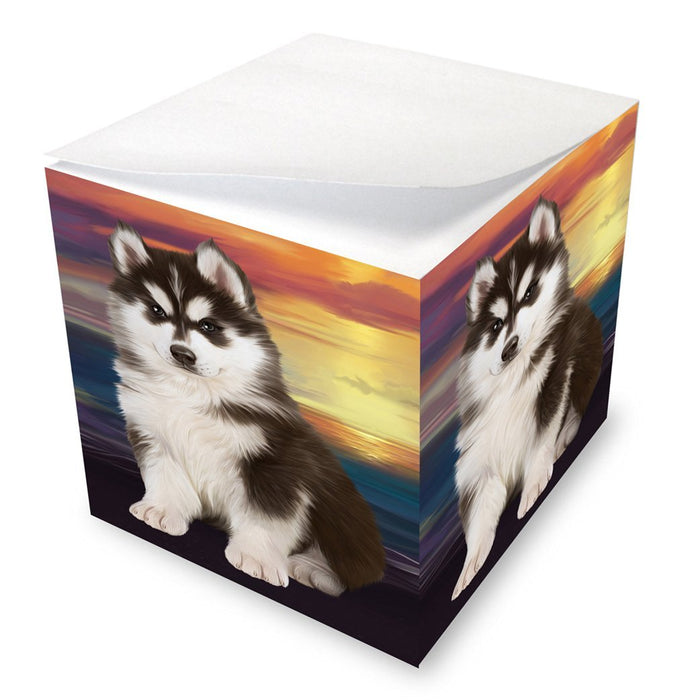 Siberian Husky Dog Note Cube