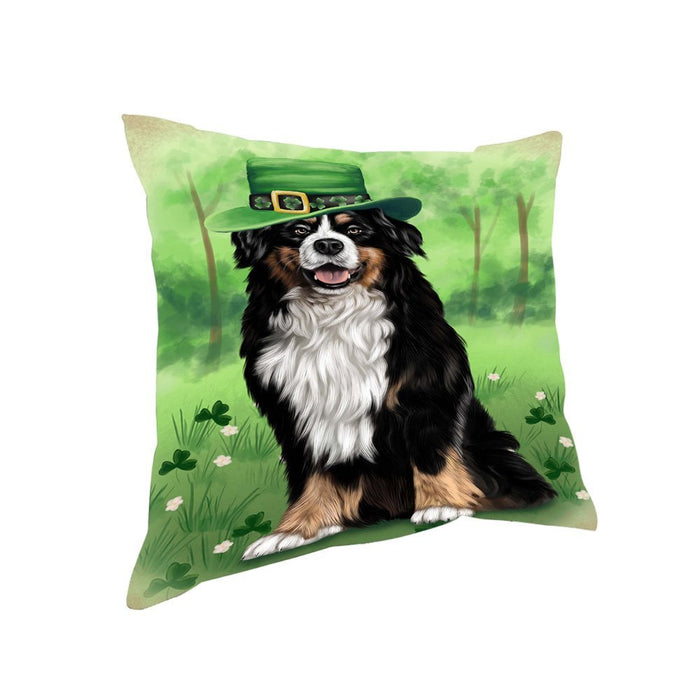 St. Patricks Day Irish Portrait Bernese Mountain Dog Pillow PIL52644